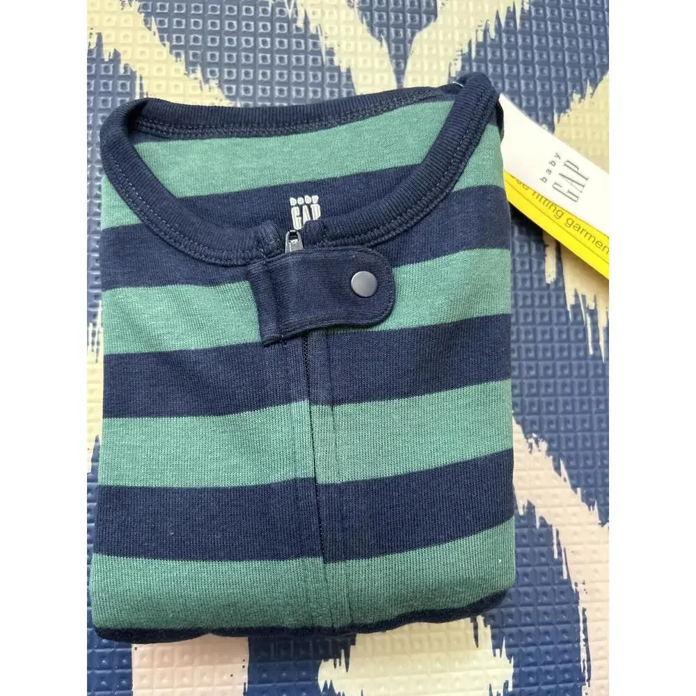 🌱ORGANIC🌱  Baby Gap | Stripe PJs  Sz 5yrs + Loving Kindness Everyday 🎧 - Picture 4 of 7